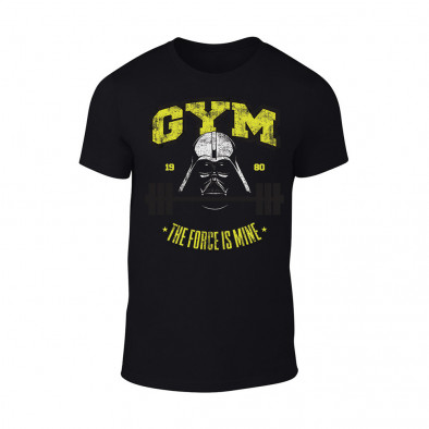 Tricou pentru barbati Gym Force negru TMNSPM058S 2