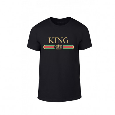 Tricou pentru barbati Fashion King Queen negru, mărimea XL TMNLPM245XL 2