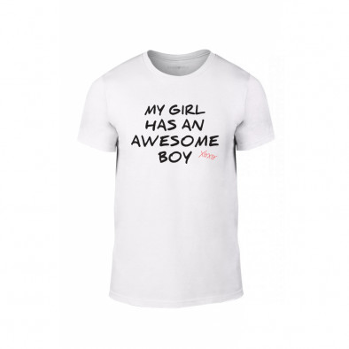 Tricou pentru barbati The Awesome Boy & Girl alb, mărimea M TMNLPM066M 2
