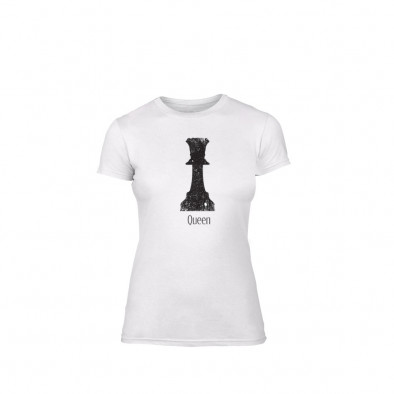 Tricou de dama Chess alb, mărimea M TMNLPF111M 2