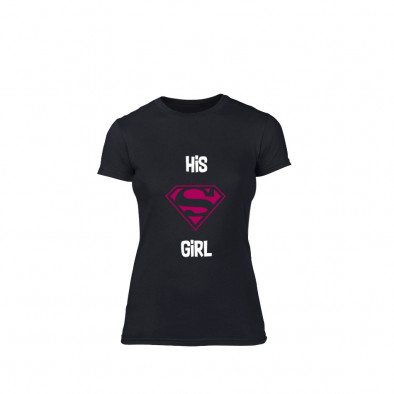 Tricou de dama Supergirl negru, mărimea M TMNLPF152M 2