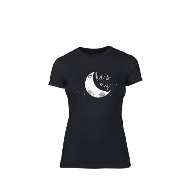 Tricou de dama Moon negru, mărimea XL TMNLPF071XL 2