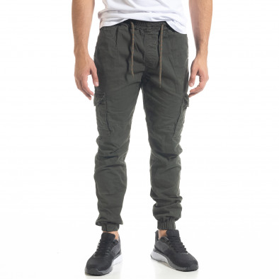 Pantaloni cargo bărbați Blackzi verzi tr240420-34 3