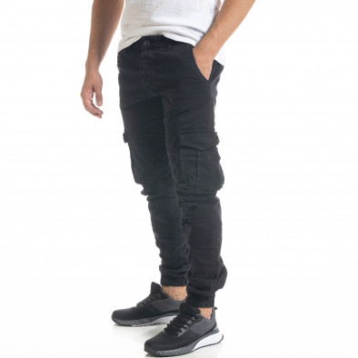Pantaloni cargo bărbați Blackzi negri tr240420-30 4