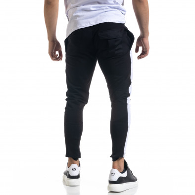Pantaloni sport bărbați Breezy negru tr110320-130 4