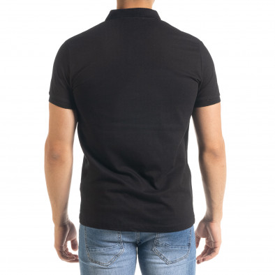 Tricou cu guler bărbați Clang negru tr080520-53 3