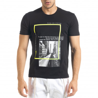 Tricou bărbați Breezy negru tr080520-7 2