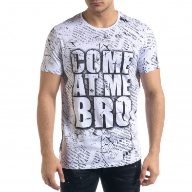 Tricou bărbați Lagos alb tr110320-28 2