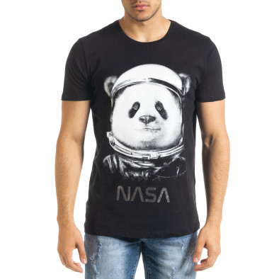 Tricou bărbați Panda negru tr080520-22 2