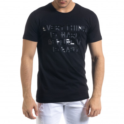 Tricou bărbați Clang negru tr110320-71 2