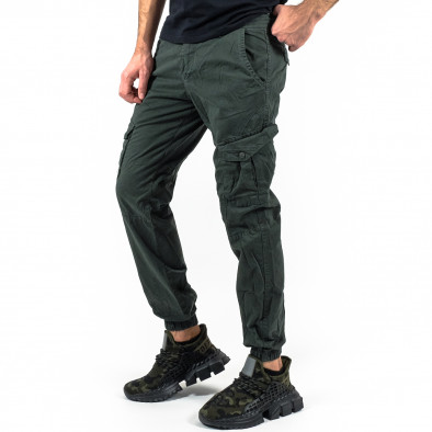 Pantaloni cargo bărbați Blackzi verzi tr180322-13 4