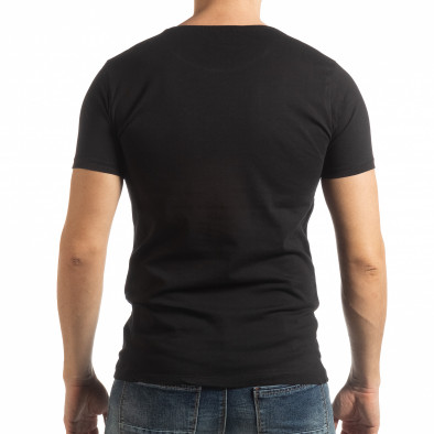 Tricou negru Criticize pentru bărbați tsf190219-62 3