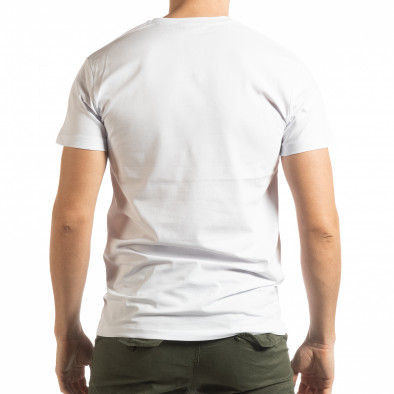 Tricou alb BK pentru bărbați tsf190219-73 3