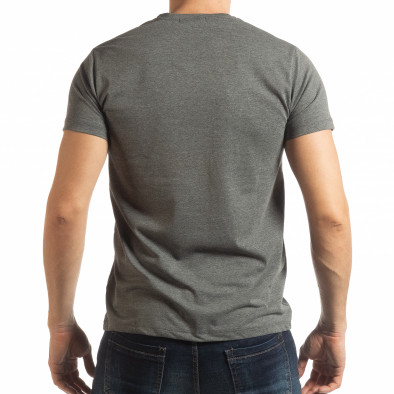 Tricou pentru bărbați Denim Company în melanj gri tsf190219-84 3