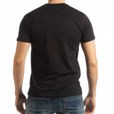 Tricou pentru bărbați Denim Company în negru tsf190219-86 3