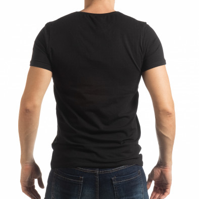Tricou negru ART pentru bărbați tsf190219-4 3