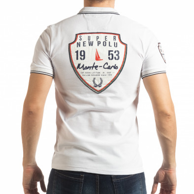 Tricou alb polo shirt Royal cup pentru bărbați tsf190219-91 3