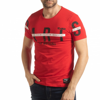 Tricou roșu ART pentru bărbați tsf190219-3 2
