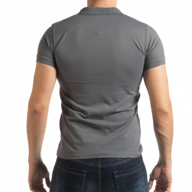 Tricou gri cu accente pentru bărbați tsf190219-95 3