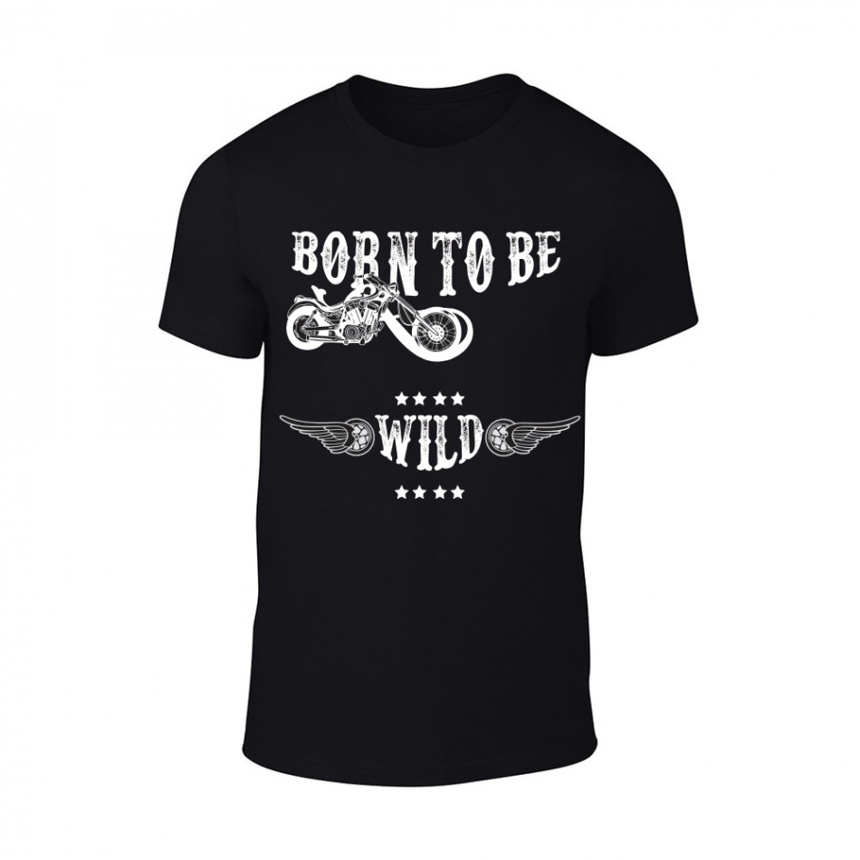 Tricou pentru barbati Born To Be Wild negru, mărime 2XL TMNSPM158XXL