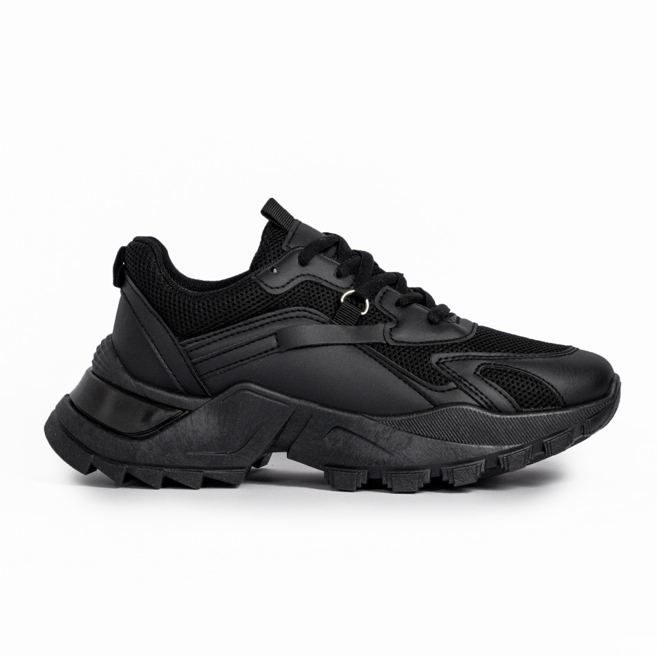 Pantofi sport de dama FM negre it280820-6