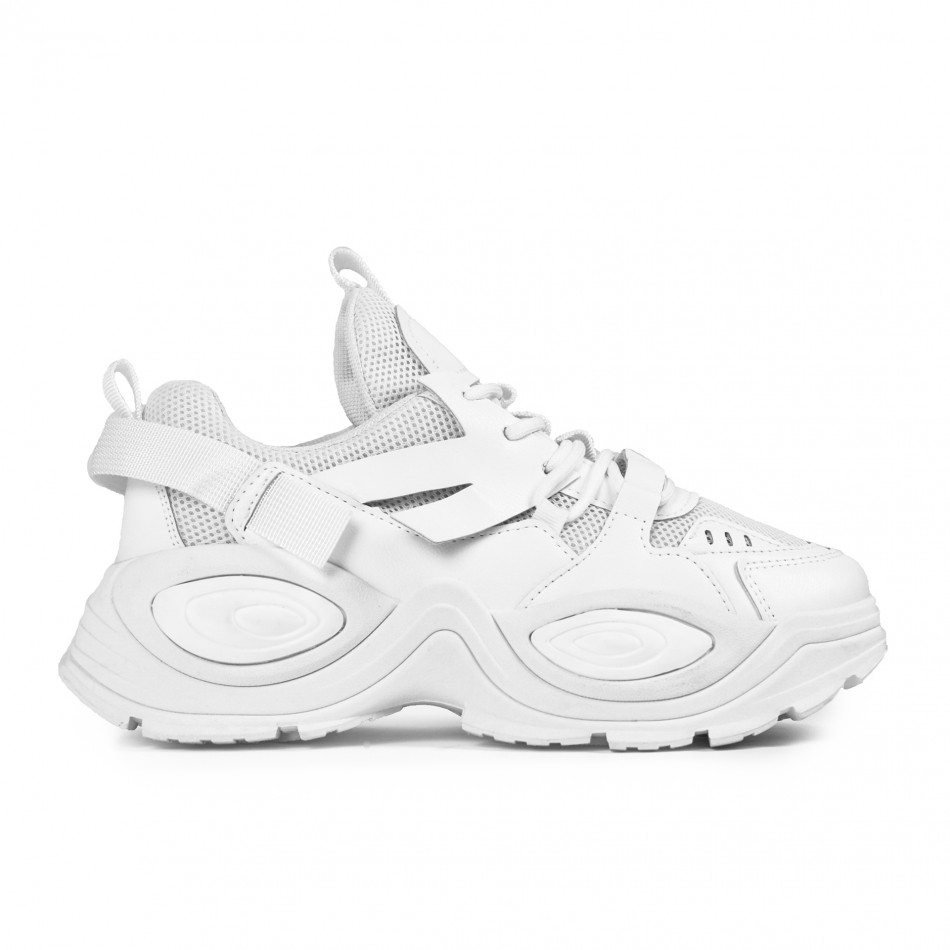 Pantofi sport de dama FM albe it161121-2