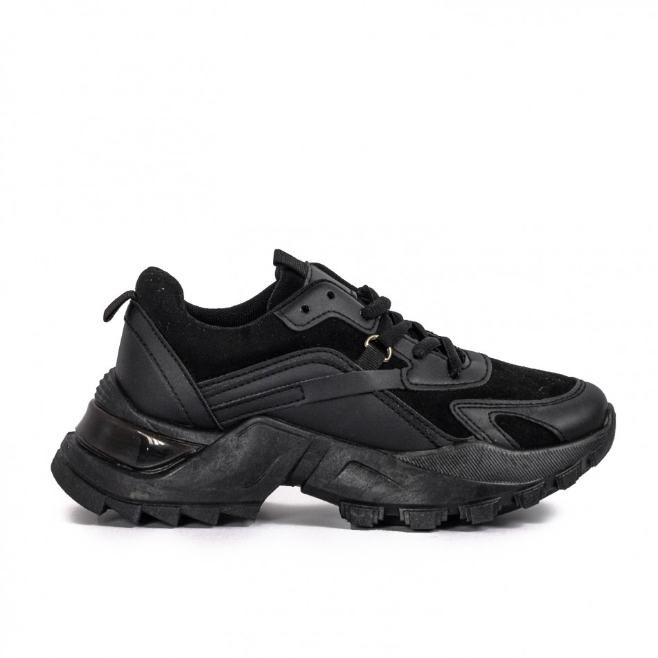 Pantofi sport de dama Fashion&Bella negre it051021-12
