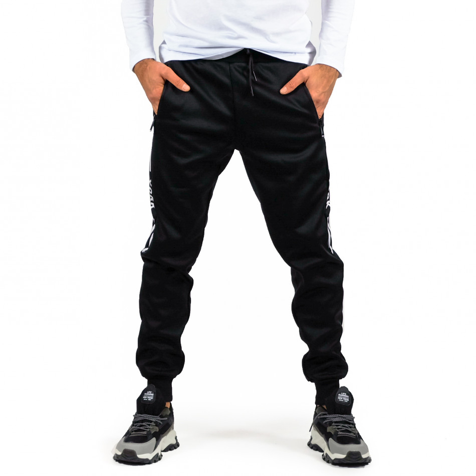 Pantaloni sport bărbați SMMA Style negru it071222-7