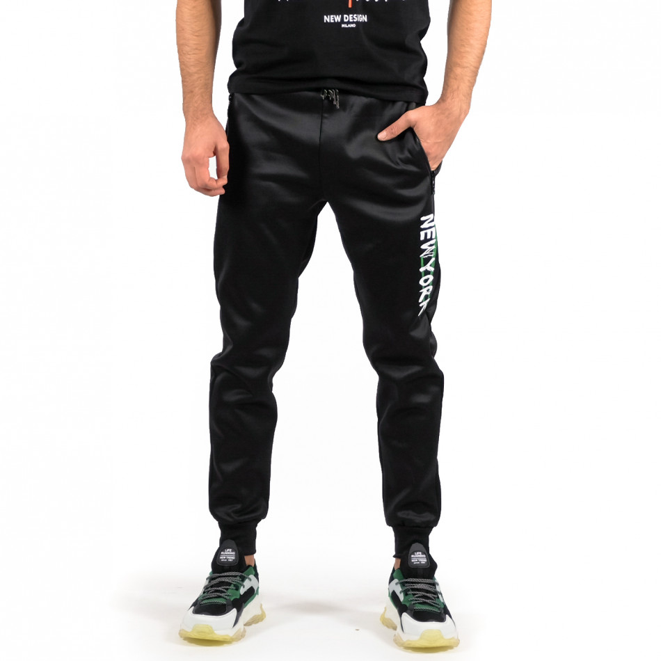 Pantaloni sport bărbați SMMA Style negru it071222-1