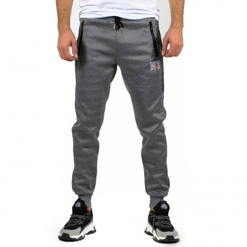 Pantaloni sport bărbați SMMA Style gri it071222-10