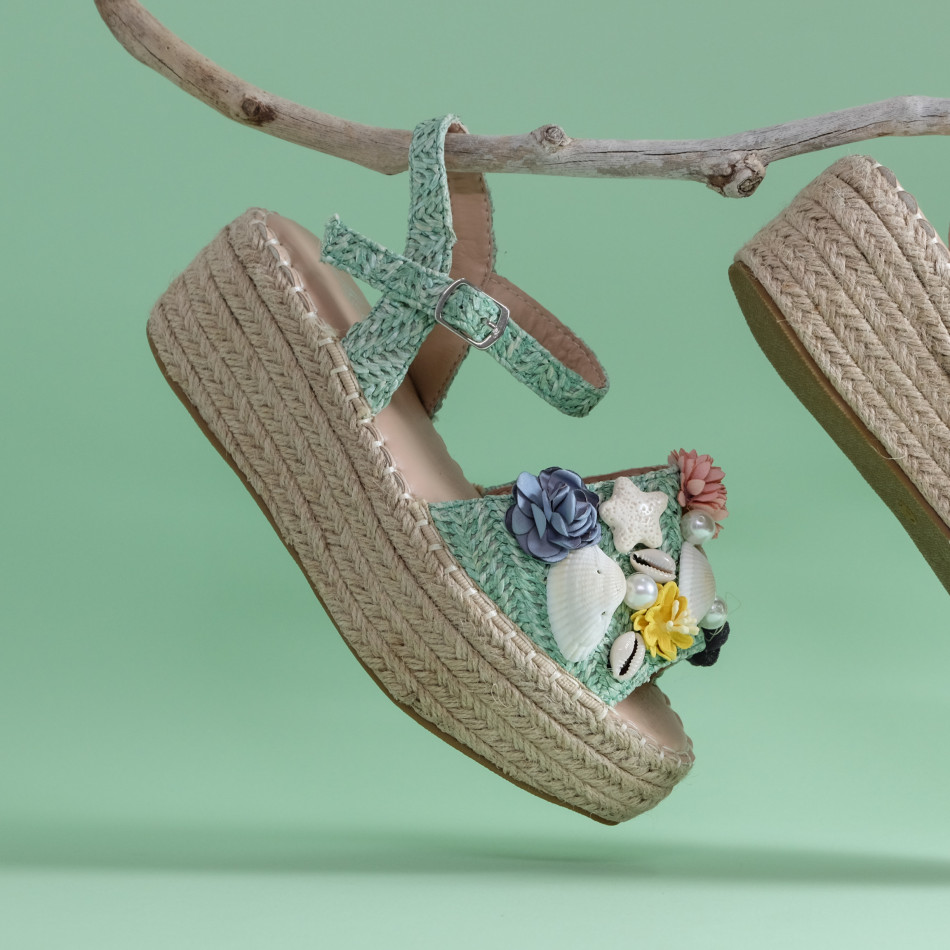 Espadrile de dama Mellisa verde it270320-17