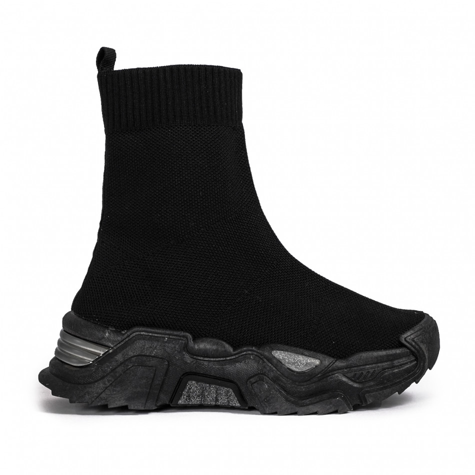 Pantofi sport de dama Fashion&Bella negre it051021-10