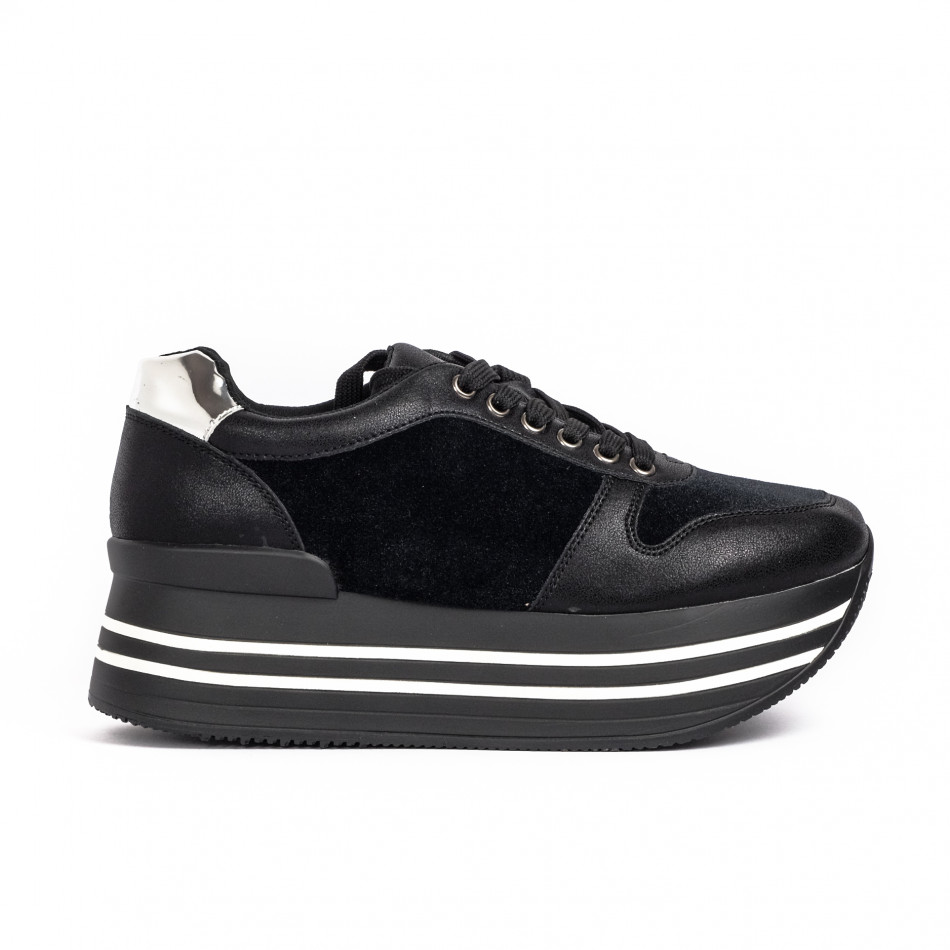 Pantofi sport de dama Martin Pescatore negre it100821-4
