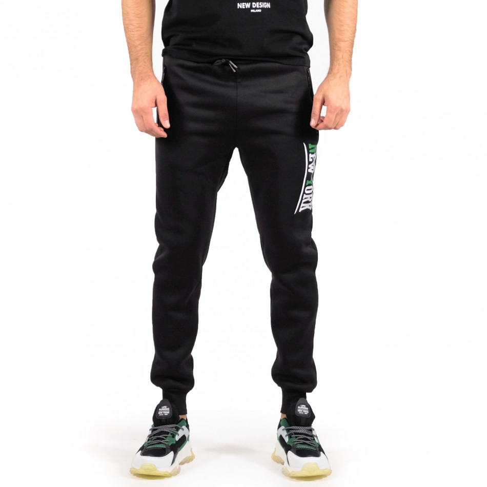 Pantaloni sport bărbați SMMA Style negru it071222-5