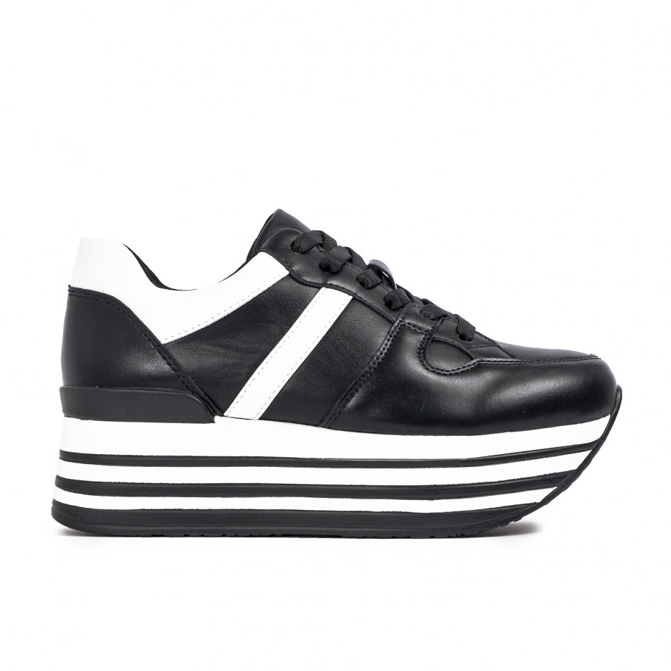 Pantofi sport de dama Martin Pescatore negre it100821-1