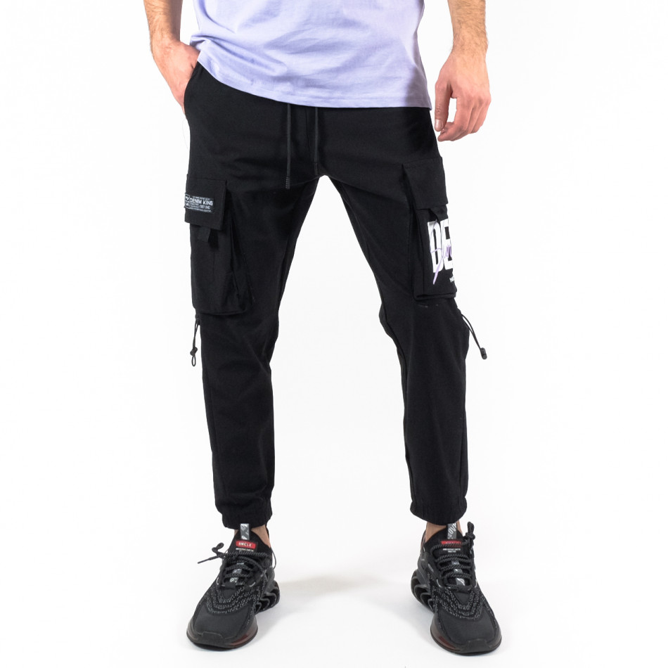 Pantaloni sport bărbați Adrexx negru gr180322-23