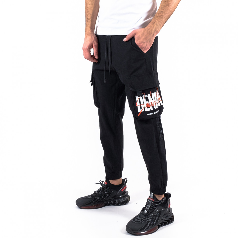 Pantaloni sport bărbați Adrexx negru gr180322-24