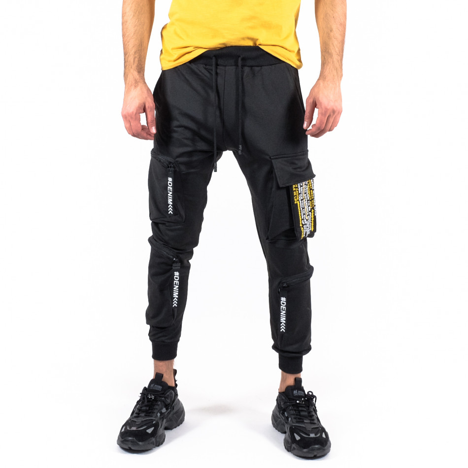 Pantaloni sport bărbați Adrexx negru gr180322-29
