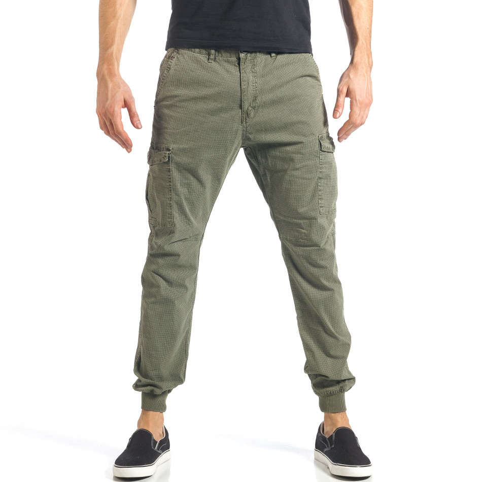 Pantaloni bărbați XZX-Star verzi it290118-26