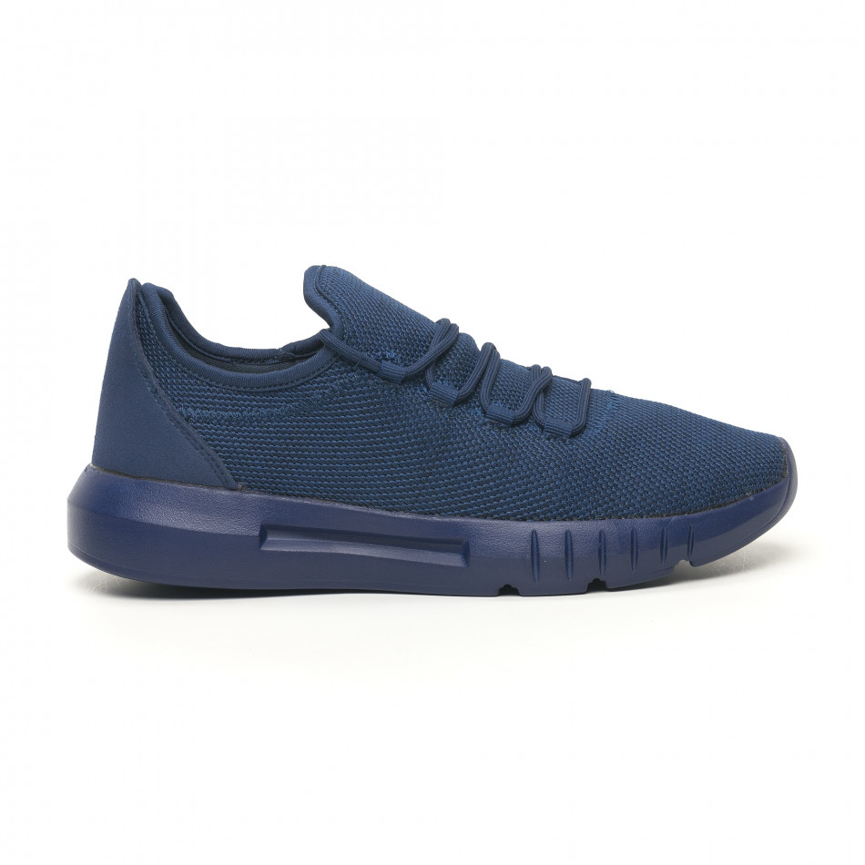 Adidași ușori de bărbați melanj albastru it041119-2