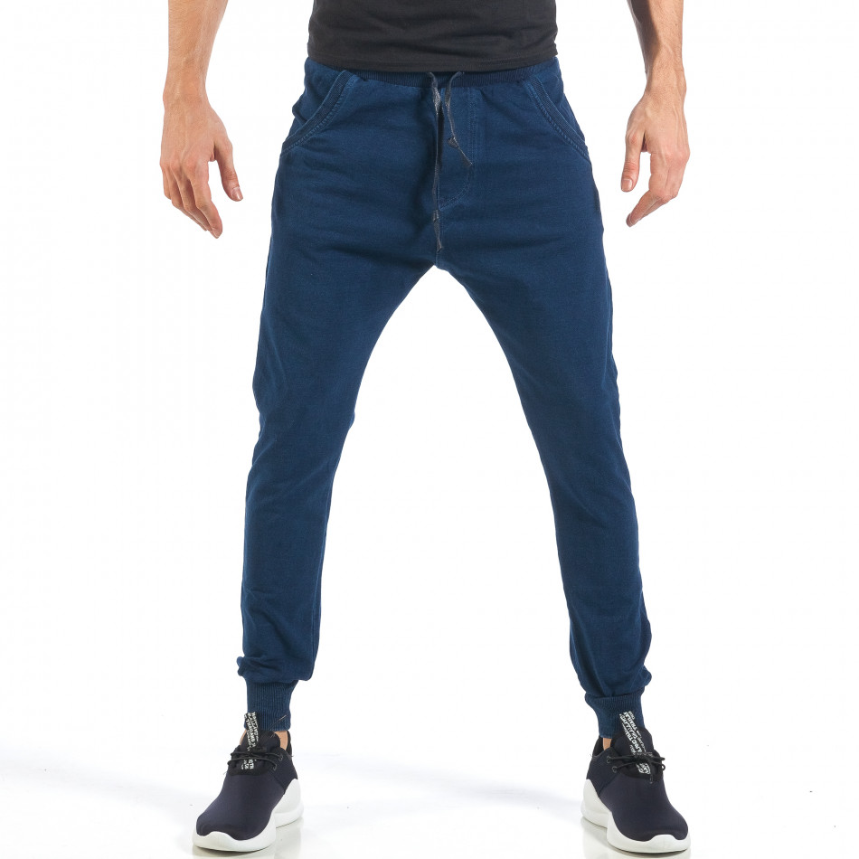 Pantaloni sport de bărbați cu efect de blug it260318-169