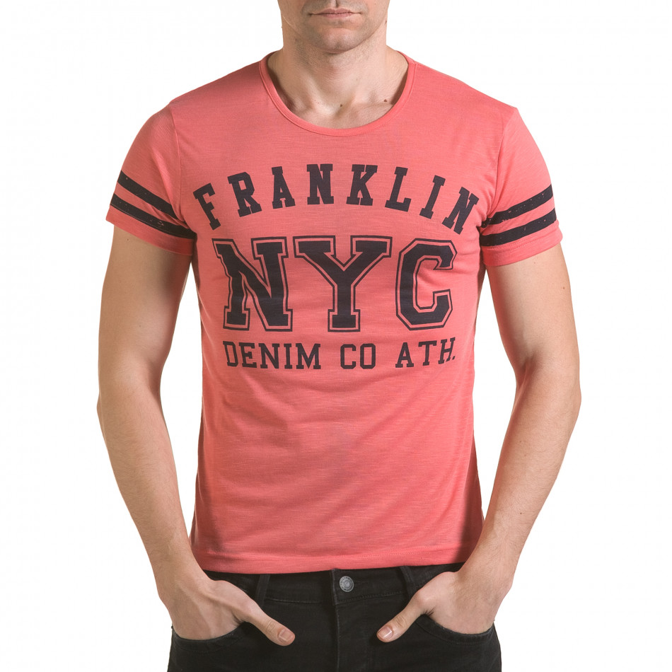 Tricou bărbați Franklin roz il170216-3