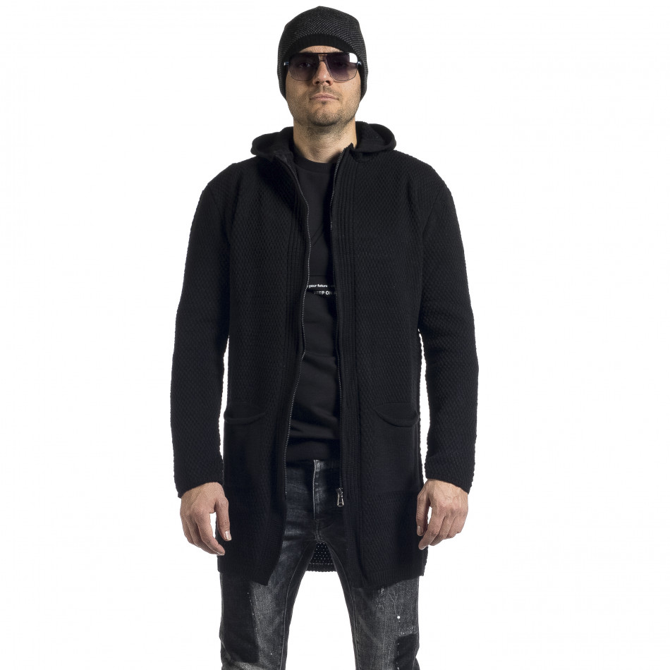 Pulover bărbați RNT23 negru tr240921-11