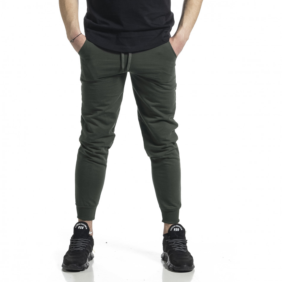 Pantaloni sport bărbați Soni Fashion verde it270221-20