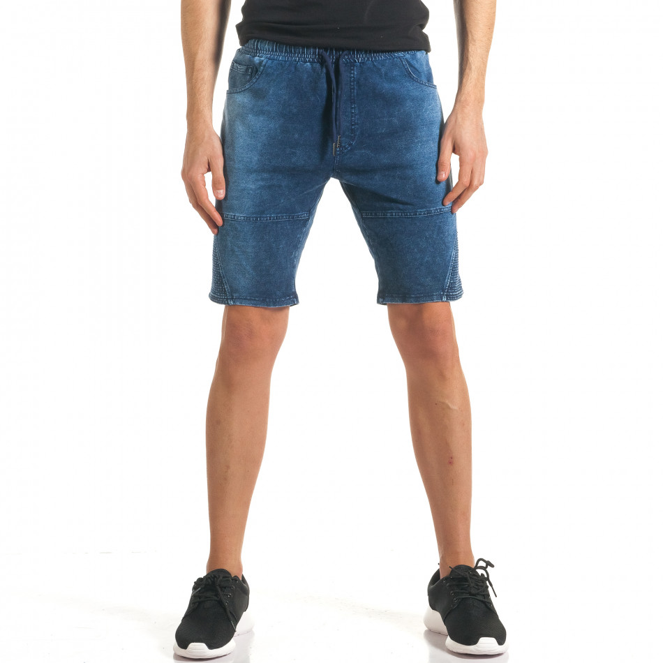 Pantaloni scurți bărbați Flex Style albaștri it140317-109