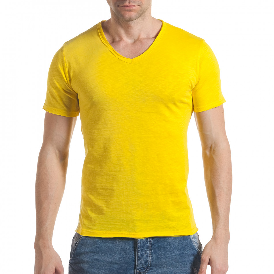 Tricou bărbați Enjoy galben it030217-13