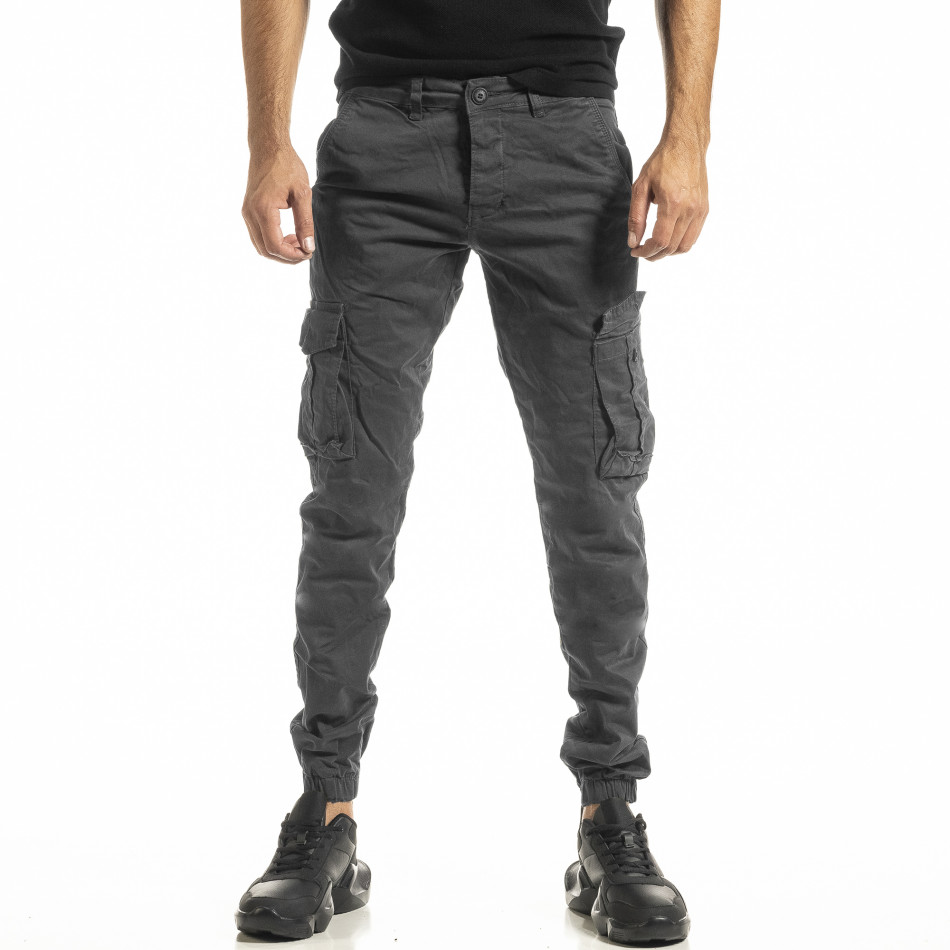 Pantaloni cargo bărbați Blackzi gri tr161220-20