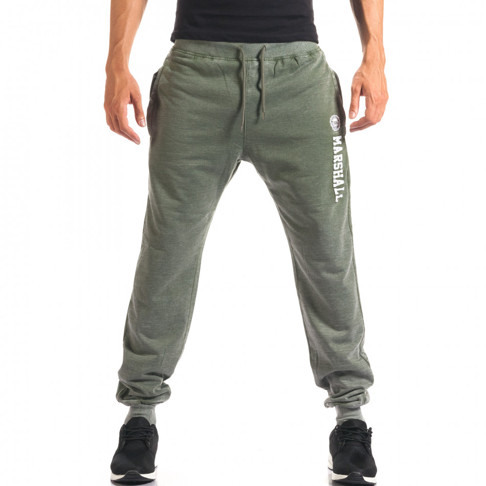 Pantaloni sport bărbați Marshall verde it160816-12