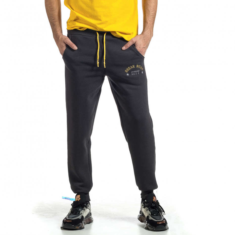 Pantaloni sport bărbați Soni Fashion gri it021221-17