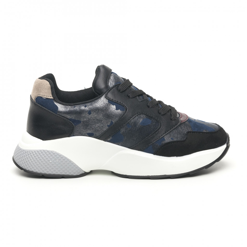 Pantofi sport ușori de dama cu imprimeu metalic it281019-15